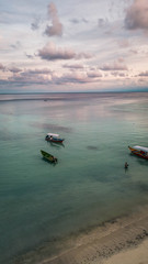 Vista aerea de Pulau perhentian Besar, Malasia.