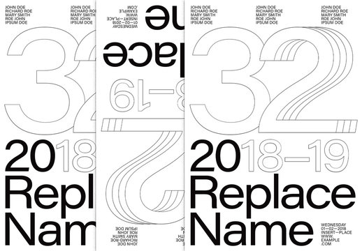 Black and White Poster Layout