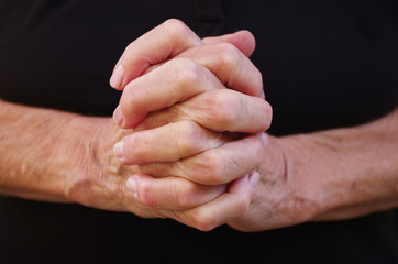 Fototapeta premium praying hands, help concept 