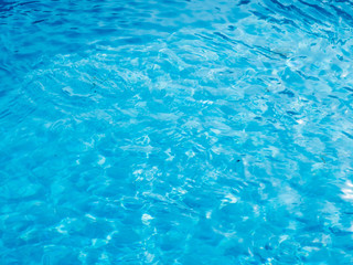 Fototapeta na wymiar background of blue clear water with highlights