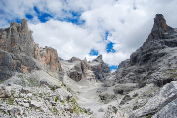Tuckett retreat among the Dolomites site Trentino Alto Adige