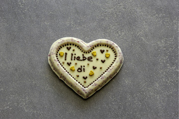 Weisses Schokoladenherz