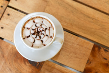 Backgrounds of Latte coffee