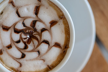 Backgrounds of Latte coffee