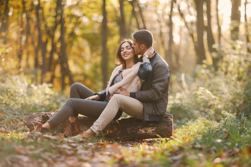 Fototapeta premium couple in the park