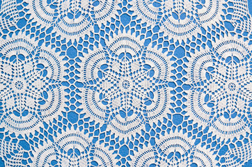 Closeup, directly above shot of vintage crochet handmade pattern - obrazy, fototapety, plakaty