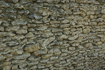 gray brown stone texture in an old wall