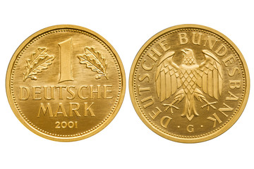 BRD Deutschland 1 Mark Goldmark 2001