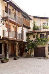 Street of  San Martin del Castanar; Sierra de Francia Nature Reserve; Salamanca province; Castilla Leon; Spain