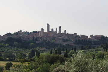 Fototapeta na wymiar skyline di San Gimignano