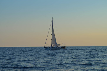 Boot auf dem Meer 