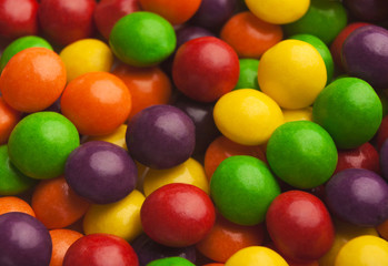 Colorful bonbons assortment, tasty background