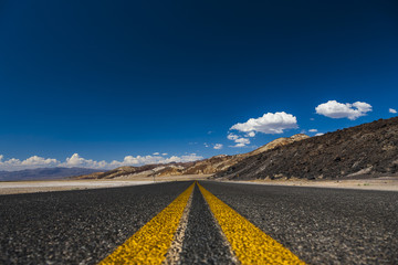 Fototapeta na wymiar Road through Death Valley National Park