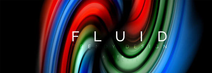 Fluid color motion concept