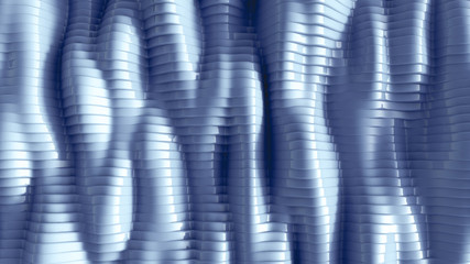 Fototapeta na wymiar Blue background with lines. 3d illustration, 3d rendering.