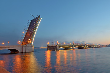 The drawbridges of St. Petersburg.