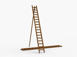 Stepladder, Leonardo da Vinci, Codex Forster II, 0045v.