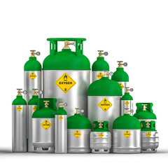 oxygen cylinder container