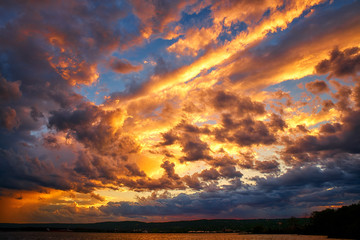Dramatic Stormy Clouds over St Louis River 