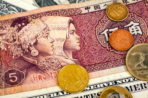 Yuan Foreign Currency Closeup Of Money International Currencies Yuan Foreign Currency Closeup Of Money International Currencies