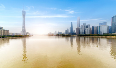 Fototapeta na wymiar City skyline in Guangzhou, China