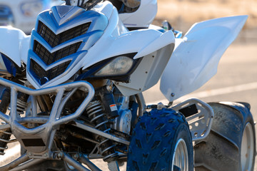 A ATV Quad Bike In The Desert