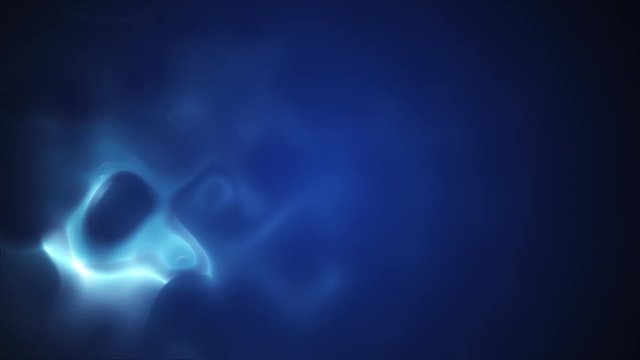 Blue background with moving plasma, seamless loop
