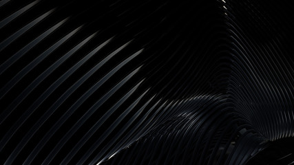 Black metallic background. 3d illustration, 3d rendering.