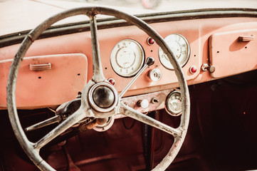 old car dashboard