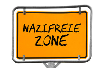 Nazifreie Zone Wegweiser