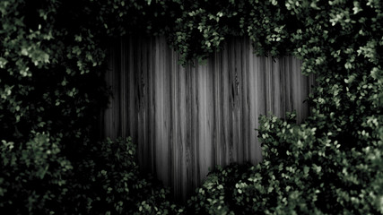 Beautiful summer background with leaves and white space. 3d illustration, 3d rendering.