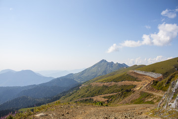 горы Розы Хутор, montains