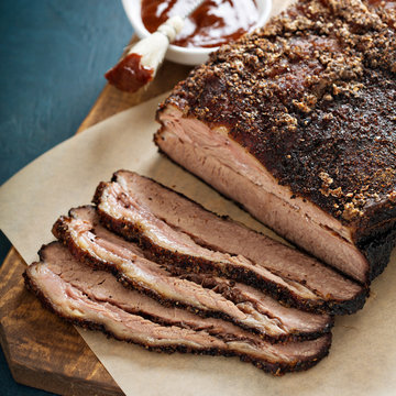 Sliced Slowly Cooked Brisket