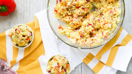Potato Salad in Ramekins 