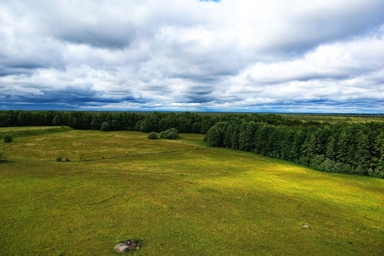 The unique landscape of the planet.bBird's eye