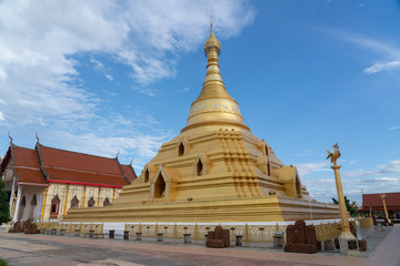 Naklejka premium View of Wat Phra Borommathat Jadeeyaram in Kamphang Phet Thailand