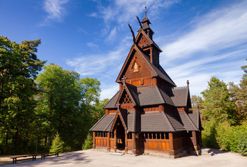 Gol Stave Church Folks museum Bygdoy peninsula Oslo Norway Scandanavia © Dmitry Naumov