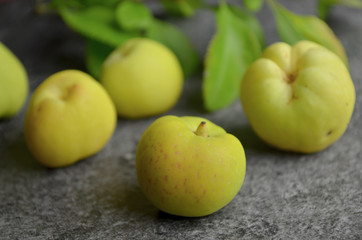 fresh quince organic bio fruits eco