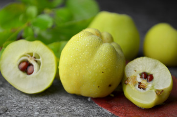 quince fresh fruits bio organic