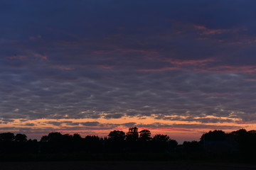 Rural sunset, U.K.
Late Summer at dusk.