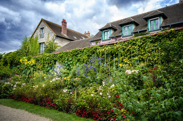 Fototapeta na wymiar Monet's Gardens and House at Giverny, Normandy, France