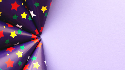 Obraz premium Abstract geometric background with stars. Festive holiday backdrop for your design.