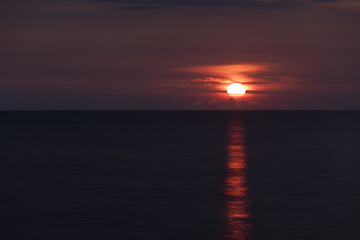 Fototapeta na wymiar A sunset on the Baltic sea