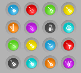 string instruments icon set