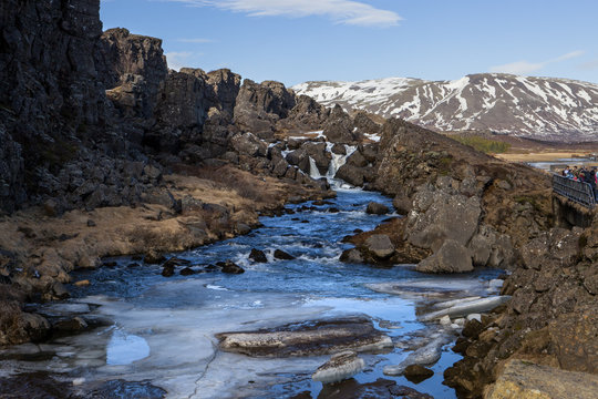 The infamous Drowning Pool in Iceland