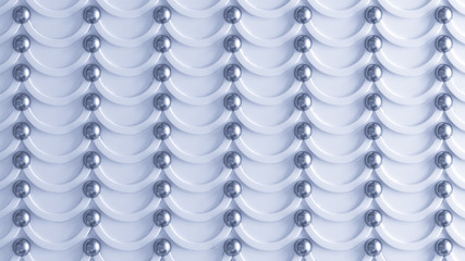 Obraz premium Architectural, interior pattern, blue and metal texture wall. 3d illustration, 3d rendering.