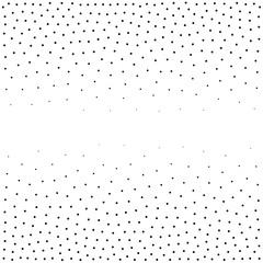  Halftone dotted background. Dotted vector pattern. Chaotic circle dots isolated on the white background.Seamless asymmetricall pattern