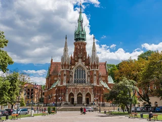 Photo sur Plexiglas Cracovie Cracovie - Église Saint-Joseph dans le quartier Podgórze