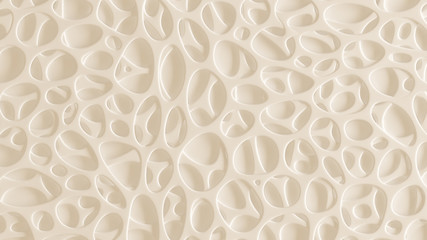 Obraz premium White, yellow texture background with relief and circles. 3d illustration, 3d rendering.