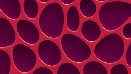 Purple texture background with relief and circles. 3d illustration, 3d rendering.